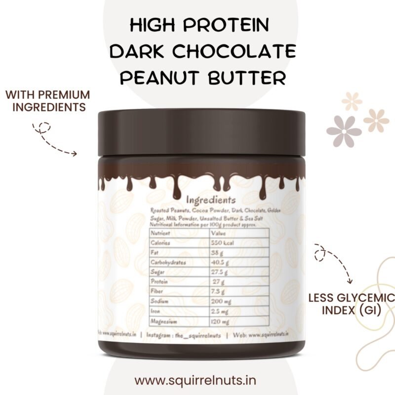 Dark Chocolate Peanut Butter - 550g - Image 2